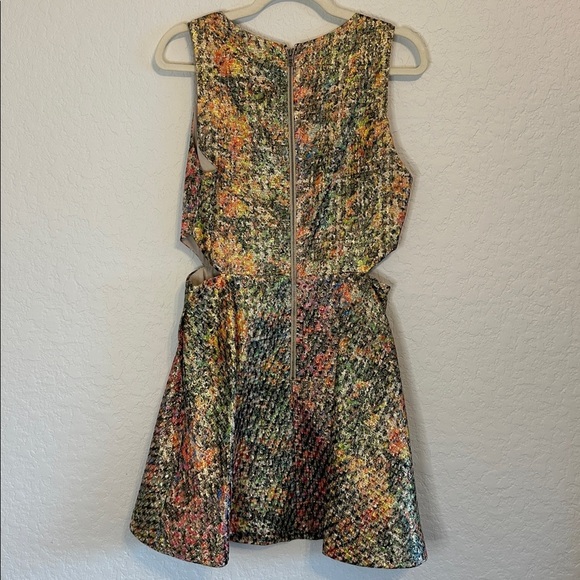 Alice + Olivia Varita Metallic Dress Size 8 - Picture 5 of 6